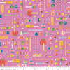 Sale! Tiny Treaters Pink Retro Candy Yardage by Jill Howarth for Riley Blake Designs | SKU C10482-PINK