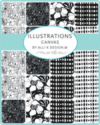 Sale! Illustrations Canvas Phases Paper Yardage by Alli K for Moda - 58" Wide| SKU #11509-25CV