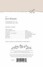 Sun Shower Quilt Pattern by Lella Boutique - Fat Eighth Quilt