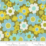Flower Power Avocado Groovy Garden Yardage by Maureen McCormick for Moda Fabrics | SKU #33712 18
