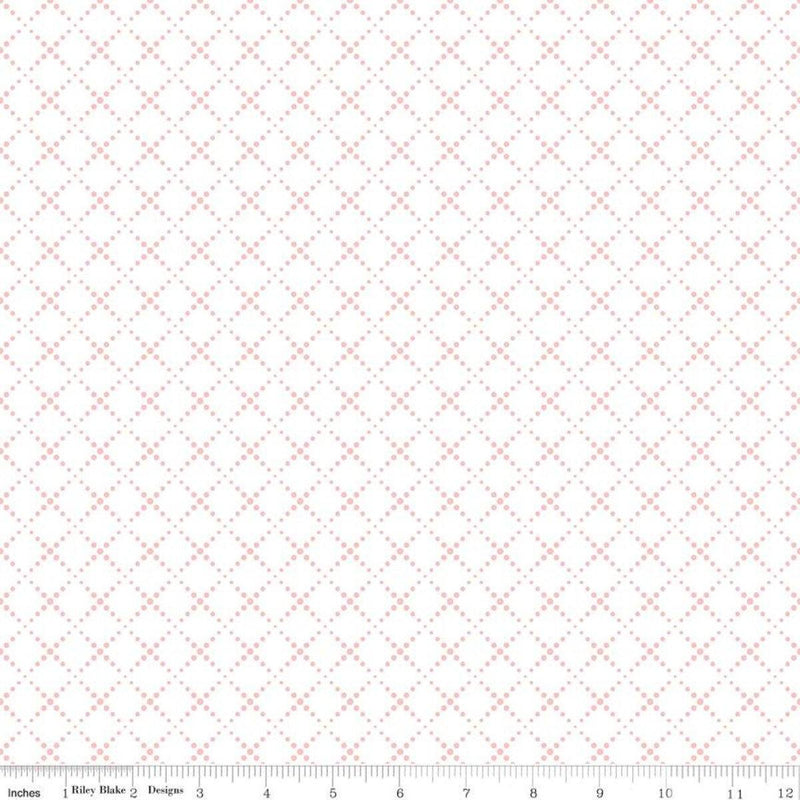 Pure Delight White Dots Yardage (C10095 WHITE) - Stitches n Giggles