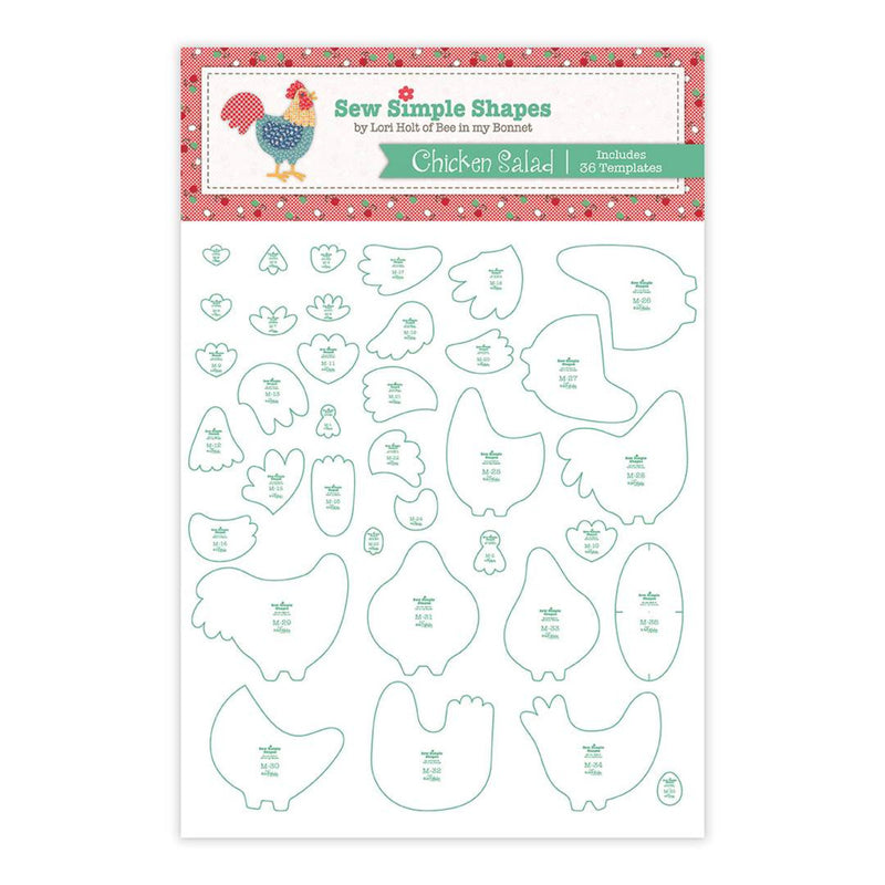 Lori Holt's Chicken Salad Sew Simple Shapes | STT 24571 | Applique Shapes for Lori Holt Quilt Along | Free Pattern
