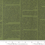 Graze Green Newsprint Yardage by Sweetwater for Moda Fabrics |55604 24