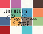 Lori Holt's Alpine Bee Cross Stitch on Cloud| SKU #C747-ALPINE - Stitches n Giggles