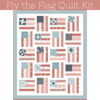 Fly the Flag Quilt Kit using Portsmouth fabrics by Amy Smart for Riley Blake Designs | 66" x 80"