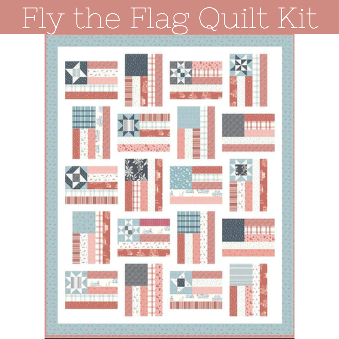 Fly the Flag Quilt Kit using Portsmouth fabrics by Amy Smart for Riley Blake Designs | 66" x 80"