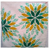 Sea Glass Finished Baby Quilt | Hand Appliqued | 38" x 38"