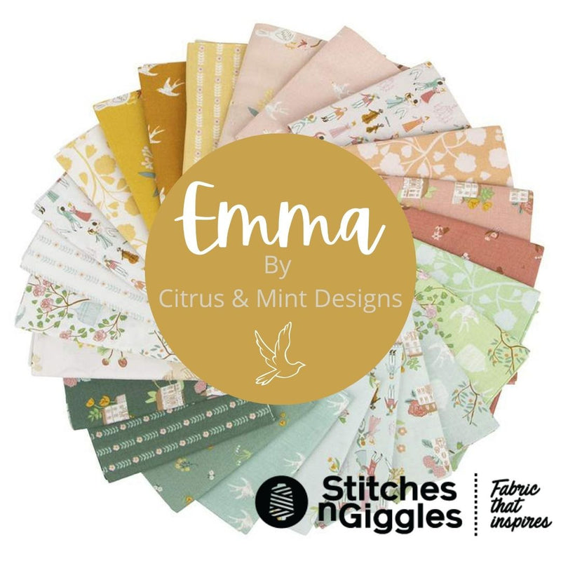 Sale! Emma Mint Swallows Yardage by Citrus and Mint Designs for Riley Blake Designs | C12217-MINT