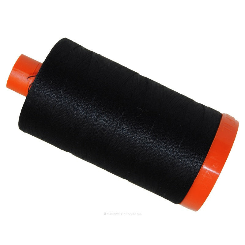 Black Aurifil Cotton Thread Large Spool MK50 2692 | 1422 Yards | Quilting / Sewing Thread - Aurifil Thread