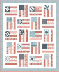 Fly the Flag Quilt Kit using Portsmouth fabrics by Amy Smart for Riley Blake Designs | 66" x 80"