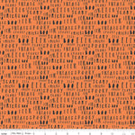 Hey Bootiful Orange Words Yardage by My Mind's Eye for Riley Blake Designs |C13134 ORANGE