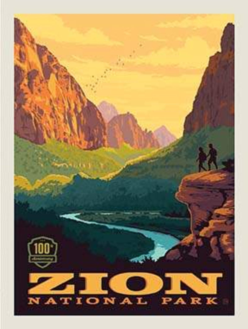 Zion National Park Poster Panel - 36" x 43 1/2" - Riley Blake Designs (P8785-ZION) - National Park Fabric